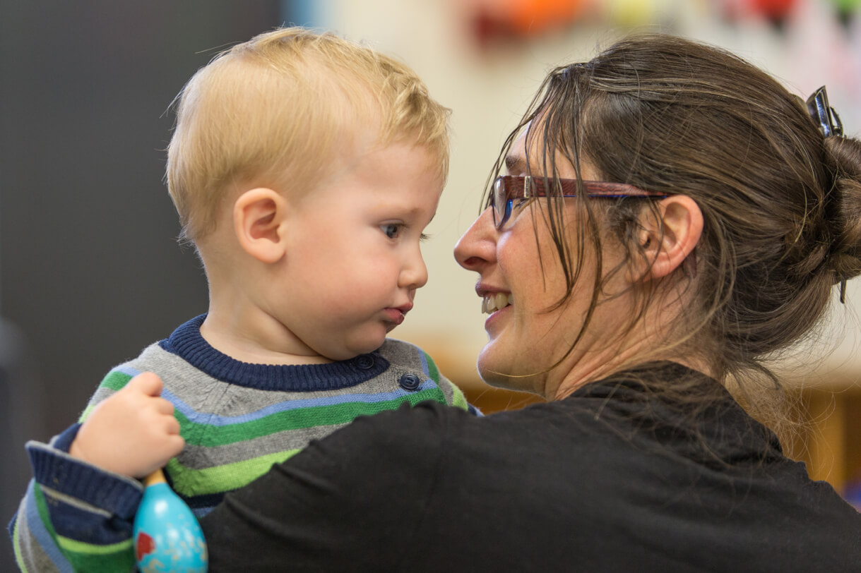 Portrait of Robert with his mum.